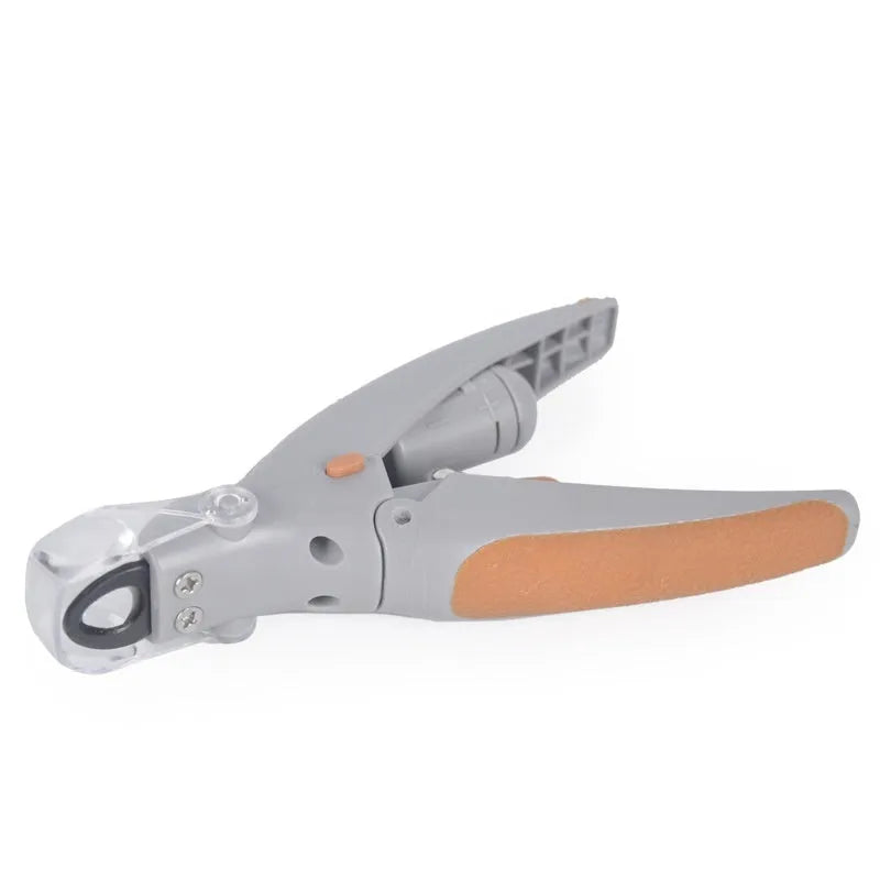 ABS plastic dog nail trimmer with blood line indicator, 14.5cm long with included batteries