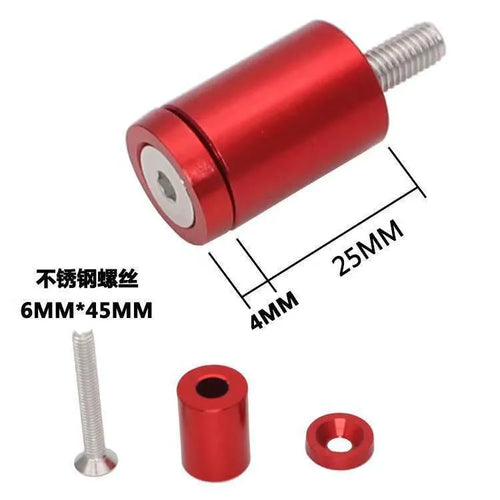 Aluminium machine cover pad height sheet with screws, nuts, and washers for car modification