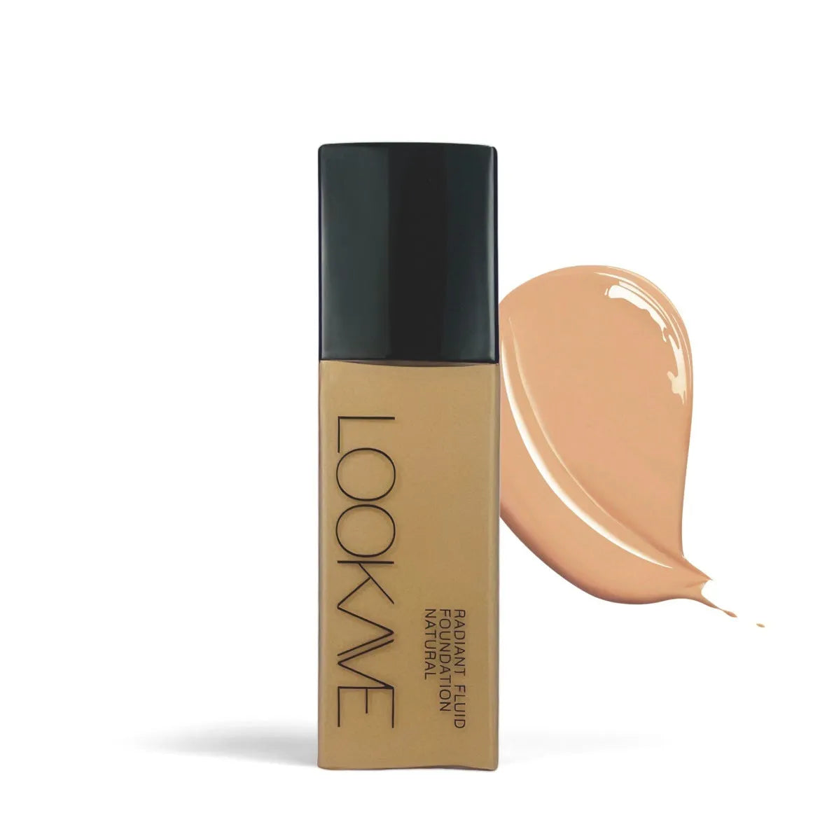 LOOKAVE Matte Liquid Foundation bottle in Ivory White shade, 21c net content.