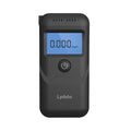 Black HD-JJCSY01 portable personal alcohol breath tester on a plain background.