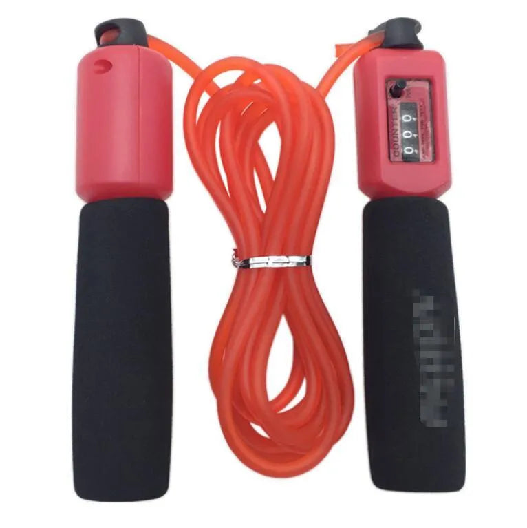 A 3-metre long skipping rope with foam handles, shown in one of 14 available colour options.