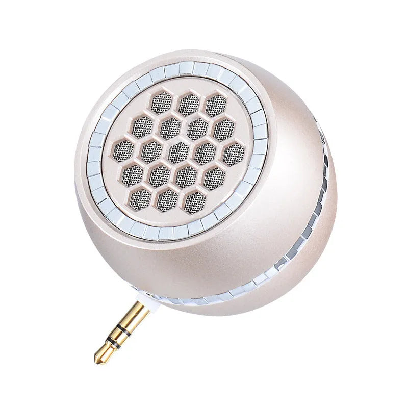 Universal external amplifier speaker with engineering plastic box in black, gold, or rose gold colours