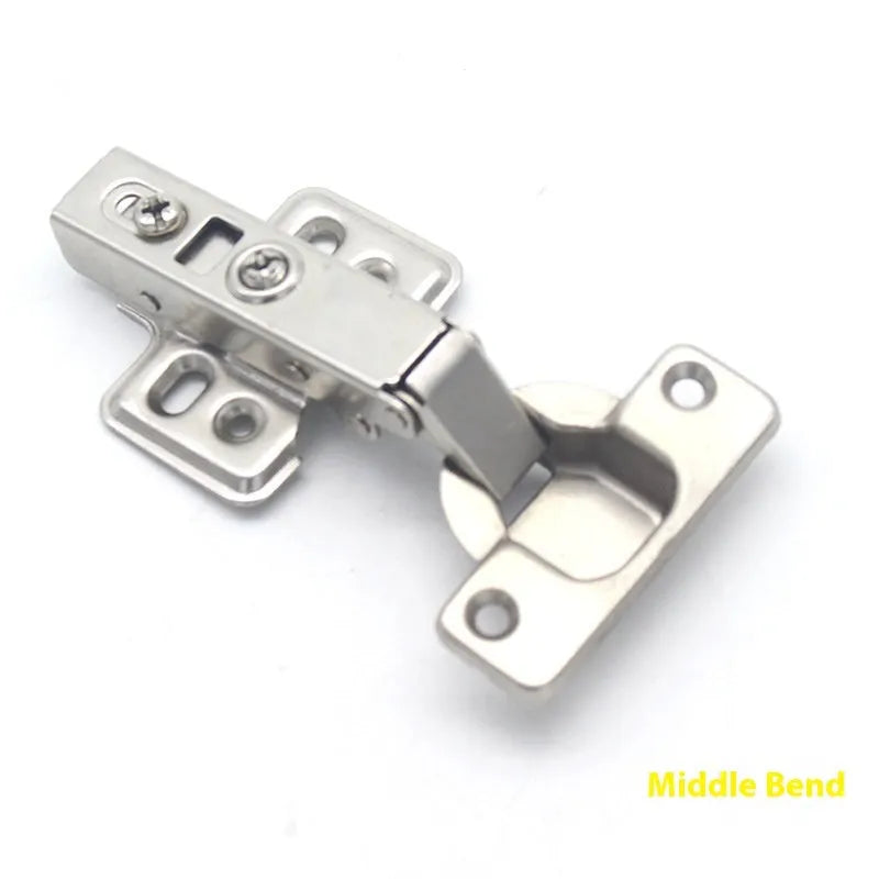 761 cold rolled steel hydraulic cabinet hinge with nickel plating showing three bend specifications