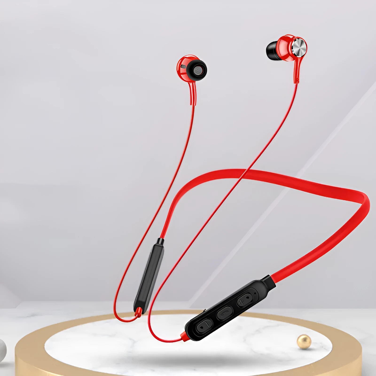 G03 sports Bluetooth earphones with neckband design in black, red or white colour options