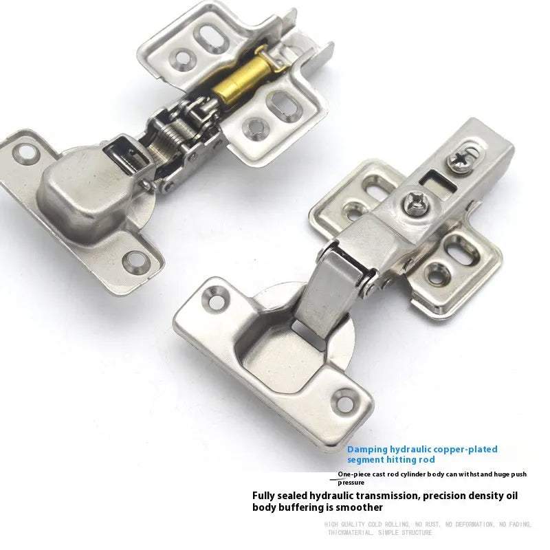 761 cold rolled steel hydraulic cabinet hinge with nickel plating showing three bend specifications