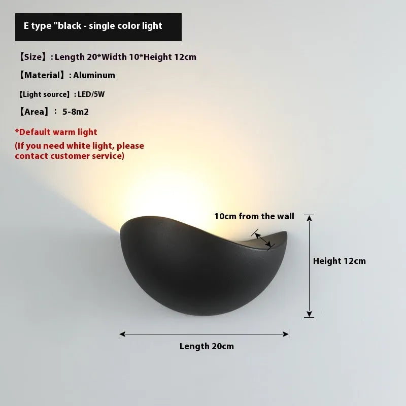 Black Bird's Nest design aluminium alloy LED courtyard lamp with IP65 waterproof rating for outdoor and bedroom use.