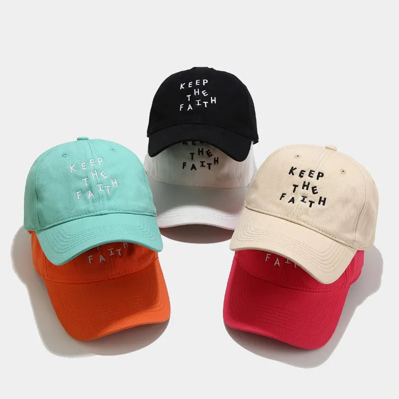 Men's cotton baseball cap with small letter embroidery in beige colour