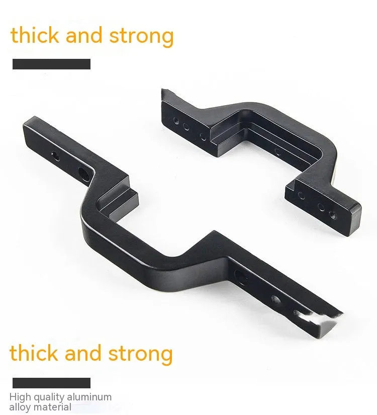 Black aluminium alloy LED light mounting bracket for a Jeep Wrangler