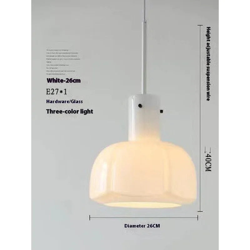 Medieval style glass bud chandelier pendant light in retro design with E27 fitting