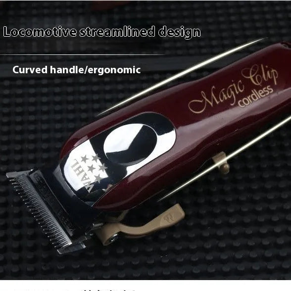 Hair clipper set with stainless steel cutter head and UK, EU, US plugs for adults and children