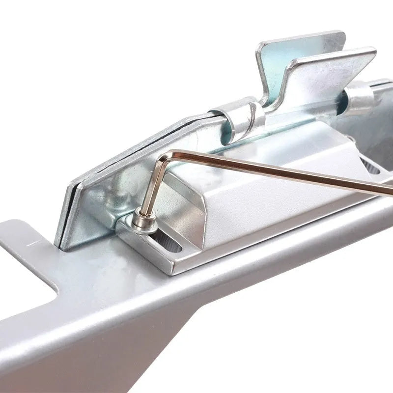 SPG Metal Stick Arrow Bonder fletching jig in stainless steel, blue or silver colour options
