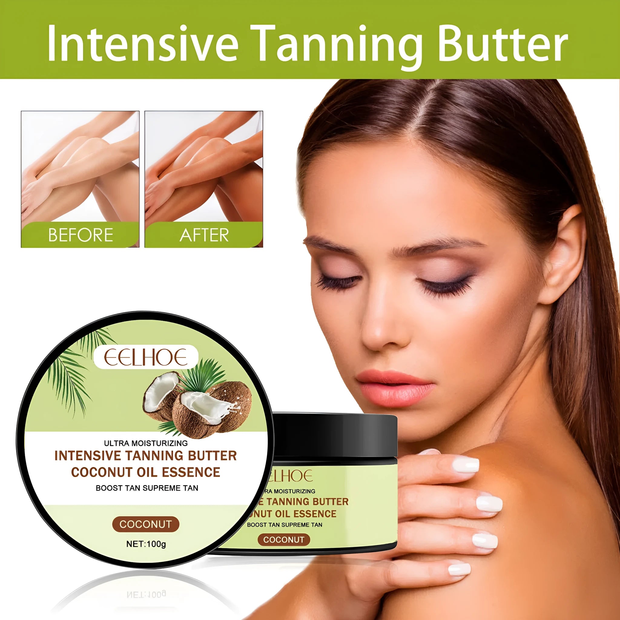 Help Black Frost 100g blackening cream jar with coconut oil and natural oils