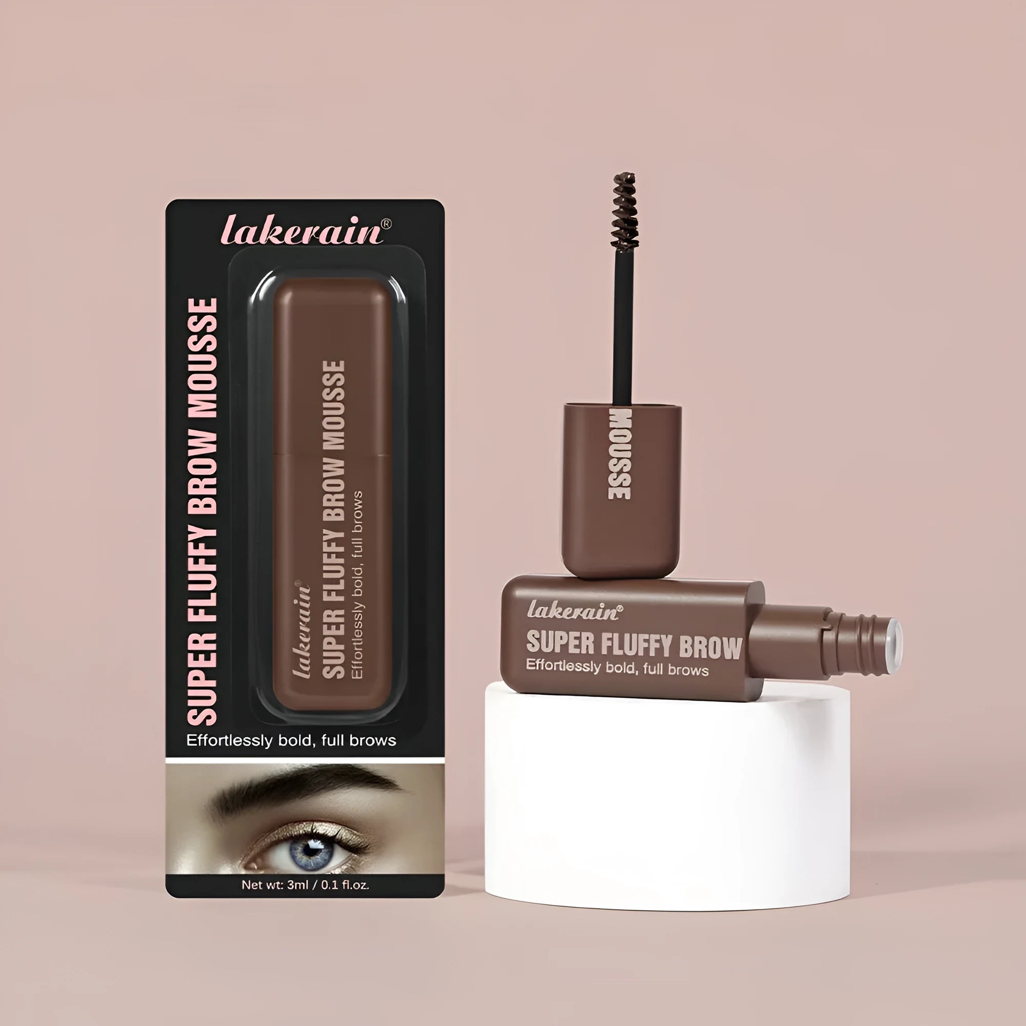 Eyebrow cream for 3D brow shaping with long-lasting colour in six shade options