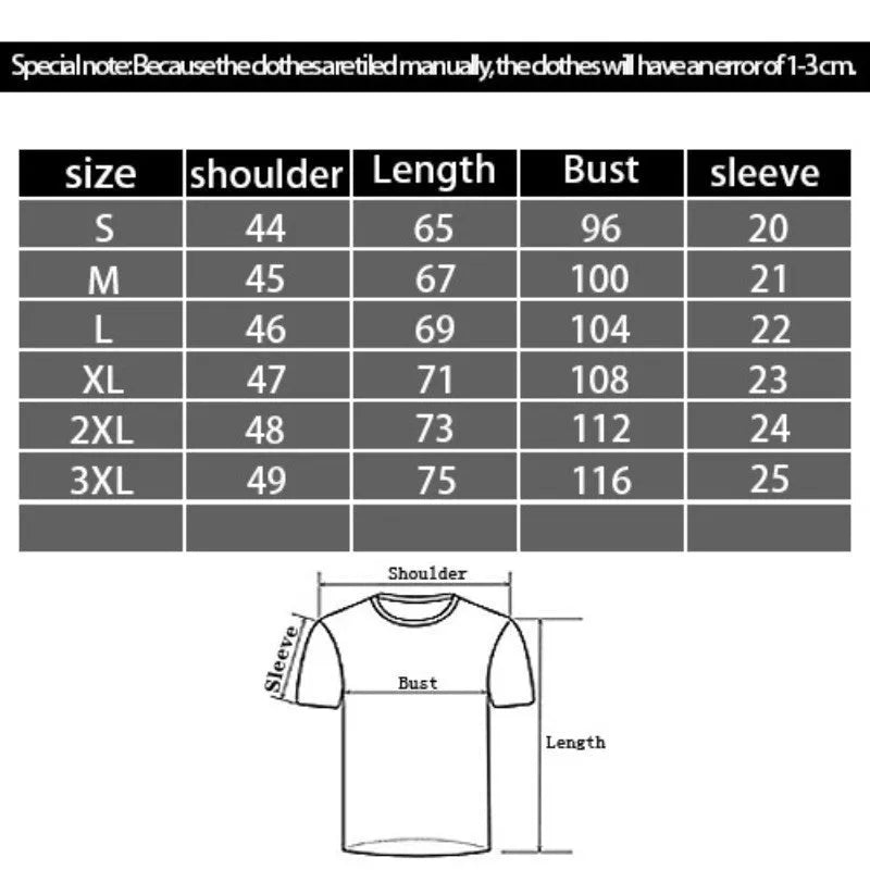 Men's black loose fit t-shirt with 3D digital printed cartoon pattern design on front