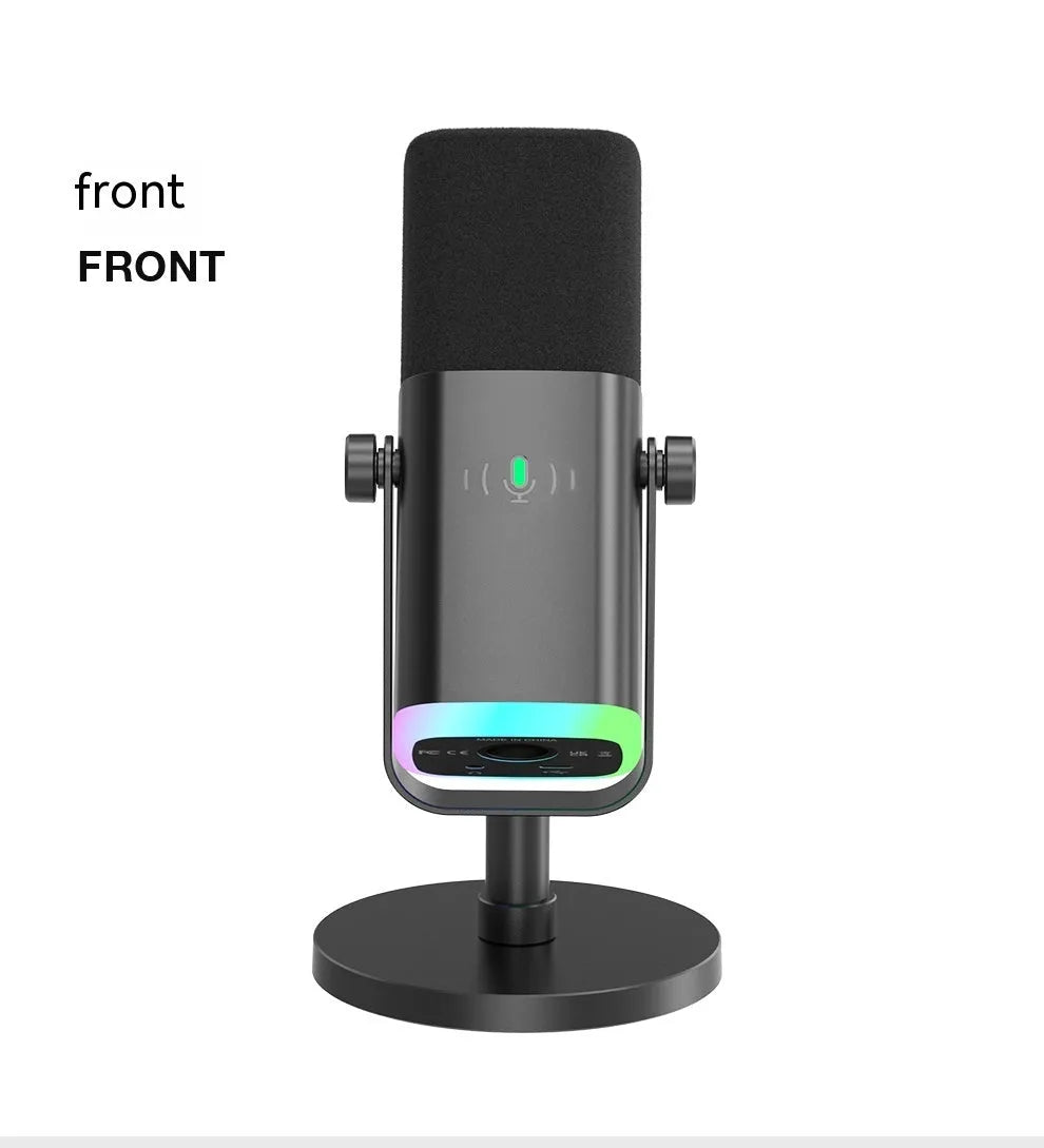 Dynamic noise reduction microphone in ABS PC housing with XLR cable and mounting bracket
