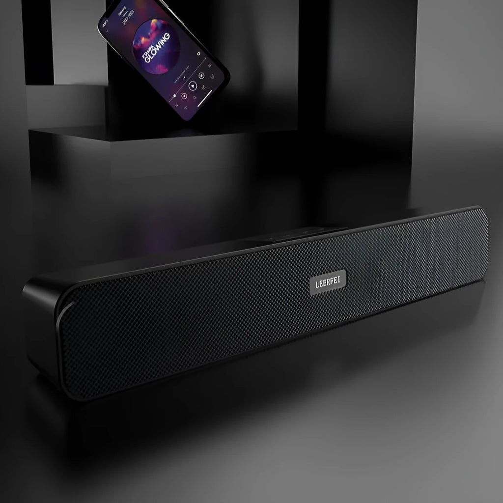 Double desktop Bluetooth speaker with extra bass in blue packaging E91D 1200mAh version