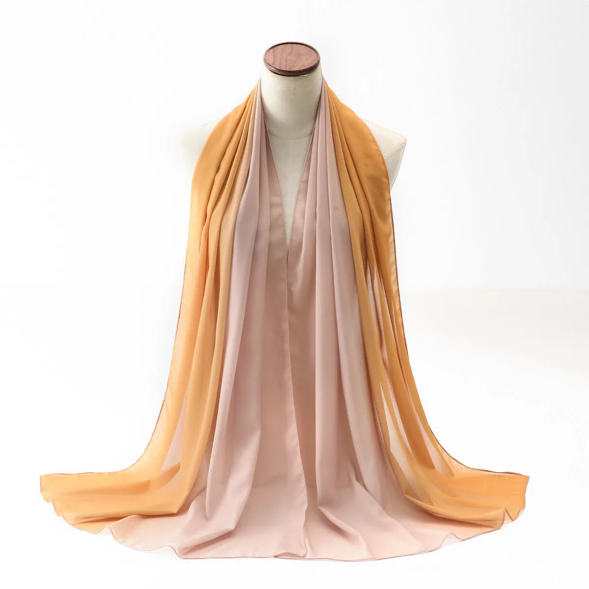 Women's lightweight chiffon summer scarf in ethnic Pu long style