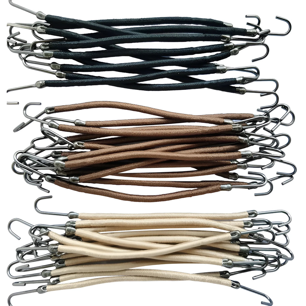Double hook wig hair tools in black, dark brown and light brown colours