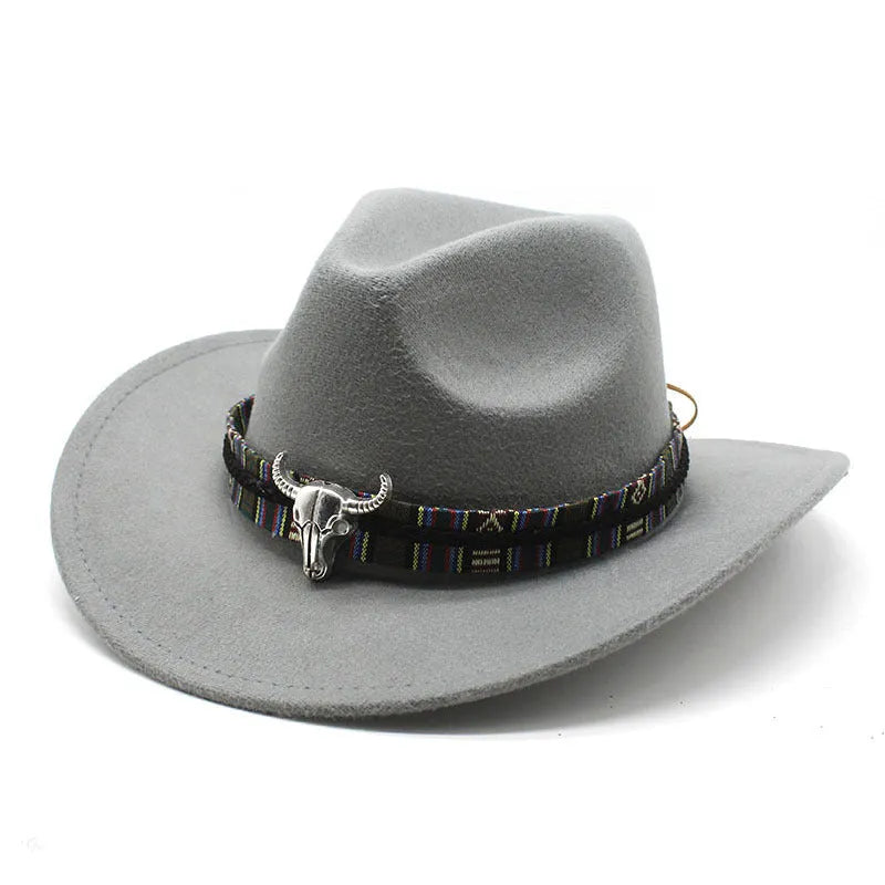 Polyester cowboy hat with bell crown in multiple colour options showing Western styling