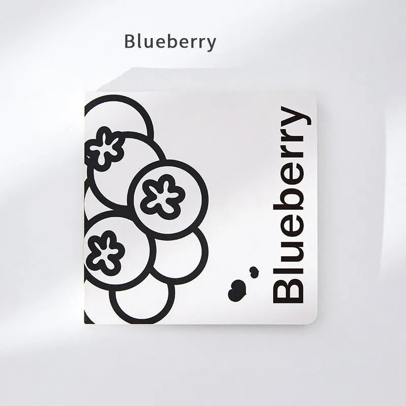 Square 14.5cm notebook with colour embossed fruit design cover and 80g thickened paper pages