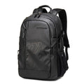 18-inch plaid pattern casual computer backpack with curved shoulder strap in blue colour