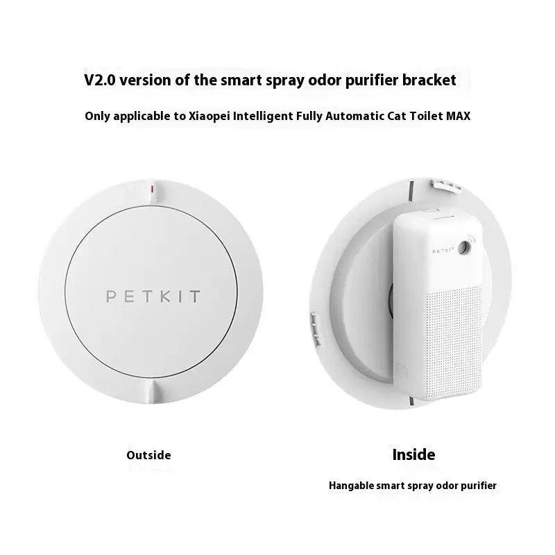 Xiaopei smart spray odor removal machine for pet litter boxes with external mounting bracket