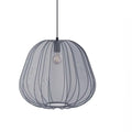 Japanese style net pumpkin ceiling lamp with branch design in iron construction