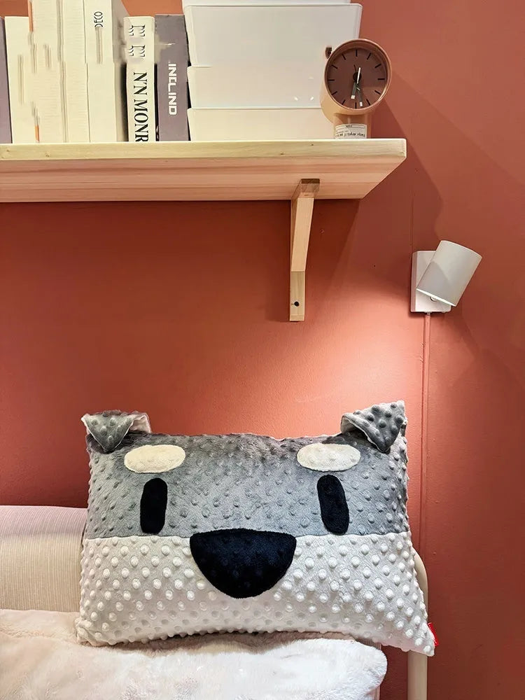 West Highland puppy sofa cushion measuring 50x35x18cm with blended fabric cover and PP cotton filling