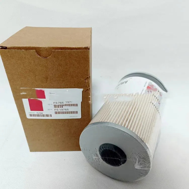 FS19764 diesel fuel filter with folding paper element showing 10mm connections