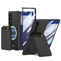 Samsung Galaxy Z Fold 7 hard case with detachable card holder and bracket in black colour