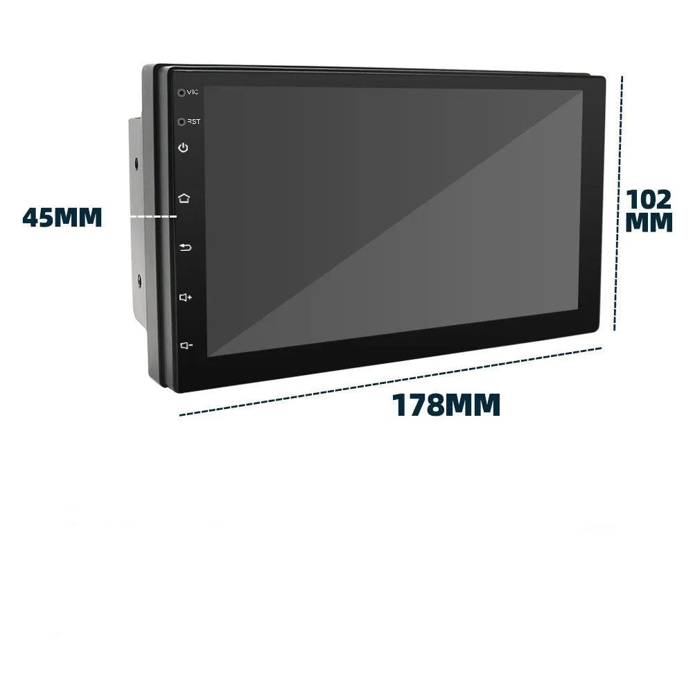 Black 7 inch universal car MP5 player with GPS navigation screen for manual transmission vehicles