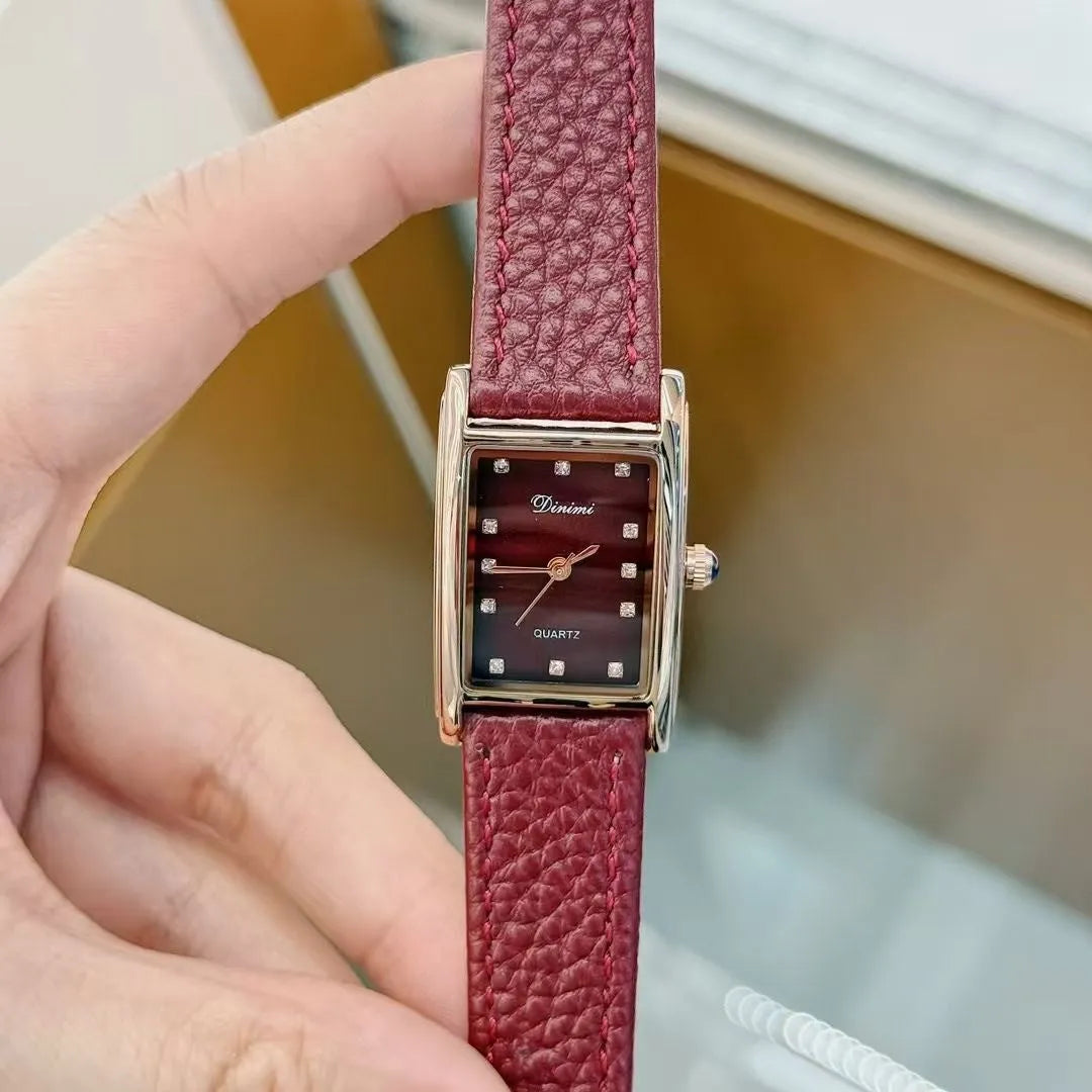 Women's alloy watch with Chinese-style design options like camellia and octagonal patterns, 8mm thick case.