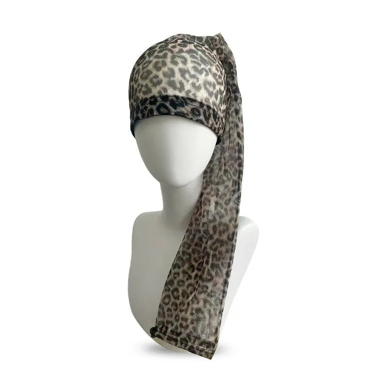 Spandex mesh wig cap in oversleeve design showing stretchable material in seven colour options