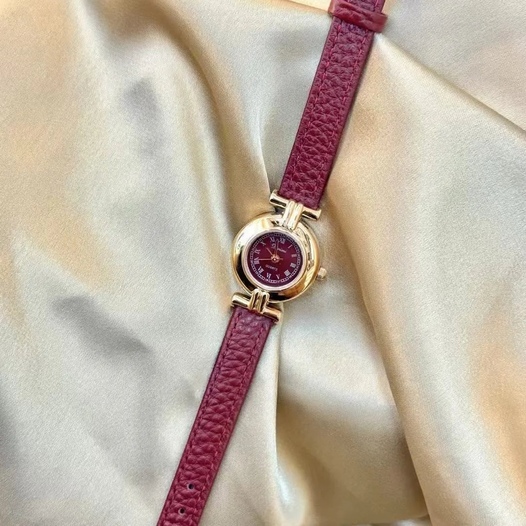 Women's alloy watch with Chinese-style design options like camellia and octagonal patterns, 8mm thick case.