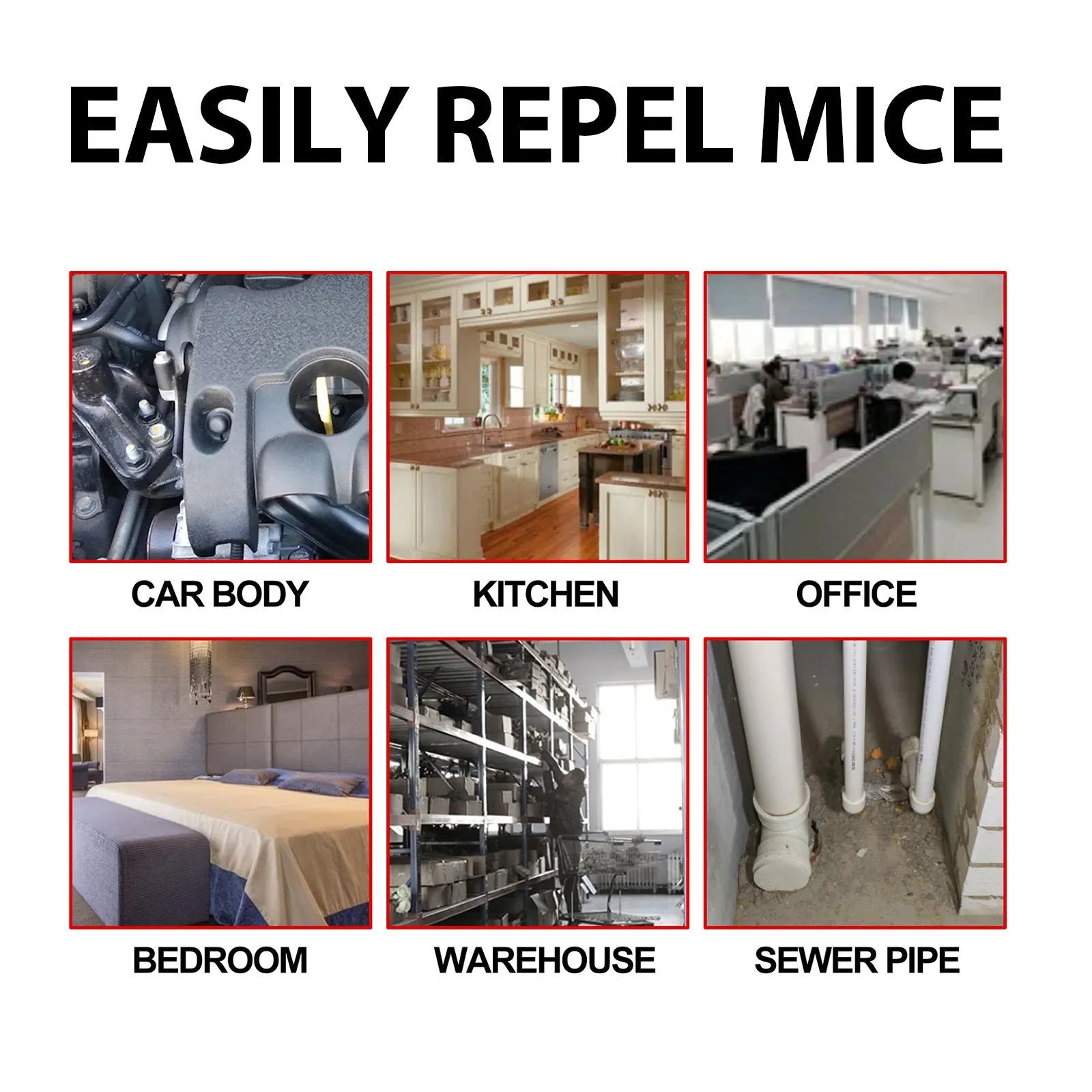 60ml bottle of natural rat repellent spray with clove, peppermint, camphor, and chilli oils