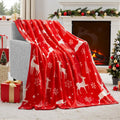 Christmas flannel blanket in polyester fibre available in multiple sizes with soft texture
