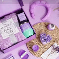Soy wax aromatherapy candle bath set gift box in modern simplicity style with multiple colour suit options.
