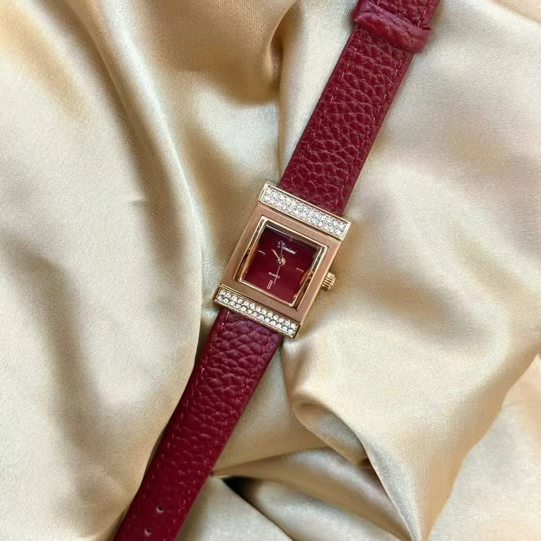 Women's alloy watch with Chinese-style design options like camellia and octagonal patterns, 8mm thick case.