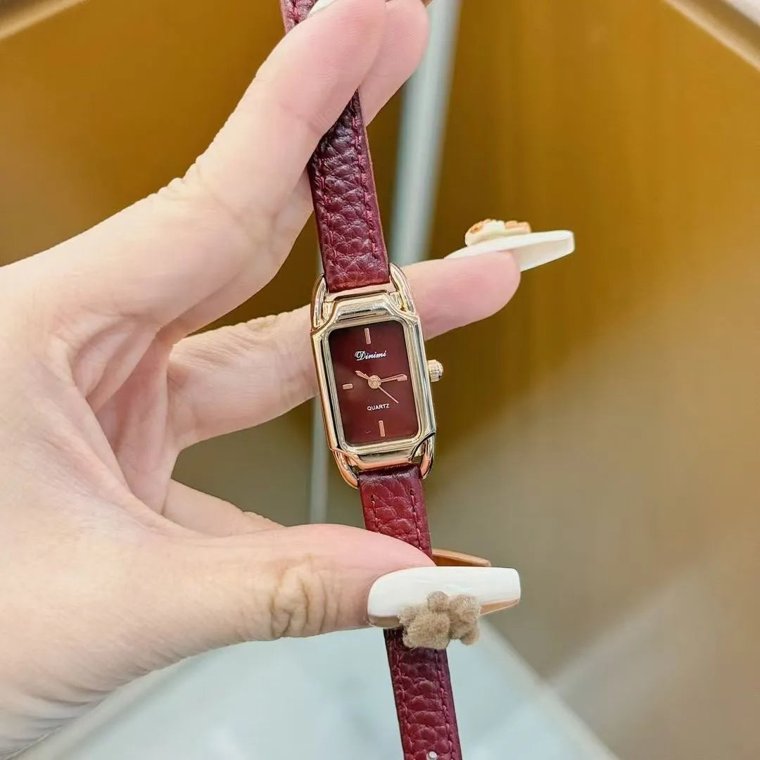 Women's alloy watch with Chinese-style design options like camellia and octagonal patterns, 8mm thick case.