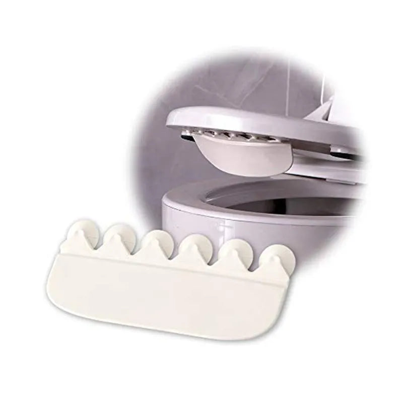 White PVC toilet training splash guard for children's potty training to prevent urine splashing