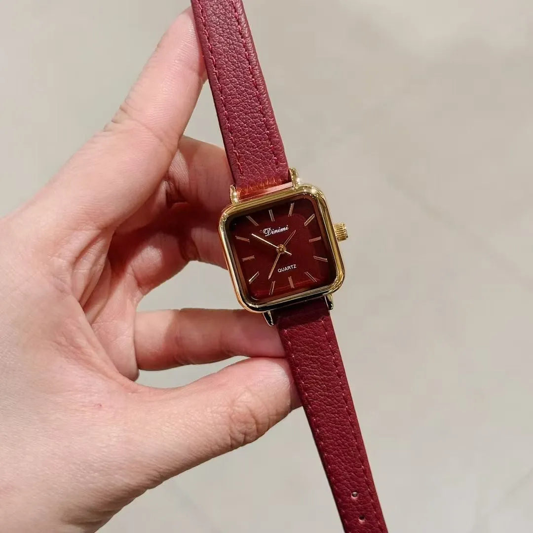 Women's alloy watch with Chinese-style design options like camellia and octagonal patterns, 8mm thick case.