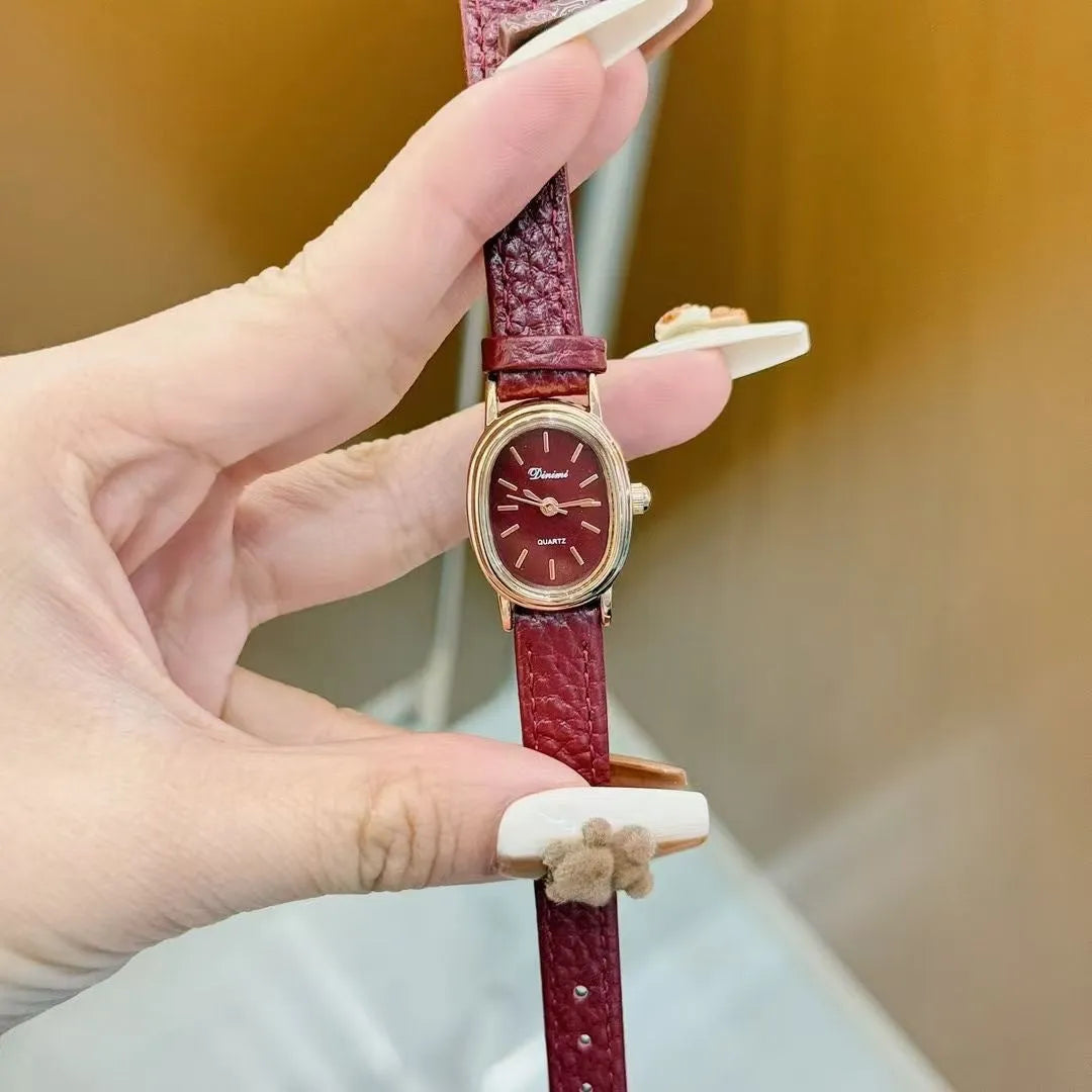 Women's alloy watch with Chinese-style design options like camellia and octagonal patterns, 8mm thick case.