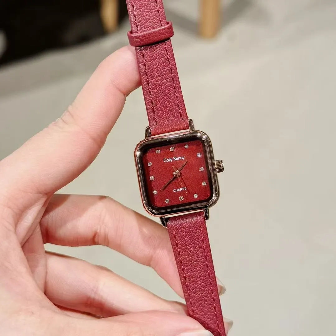 Women's alloy watch with Chinese-style design options like camellia and octagonal patterns, 8mm thick case.