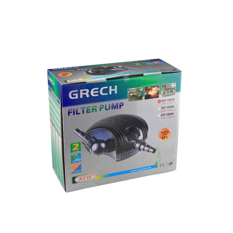 CFP series fish pond filter pump with horizontal plastic housing for aquarium and outdoor pond water circulation