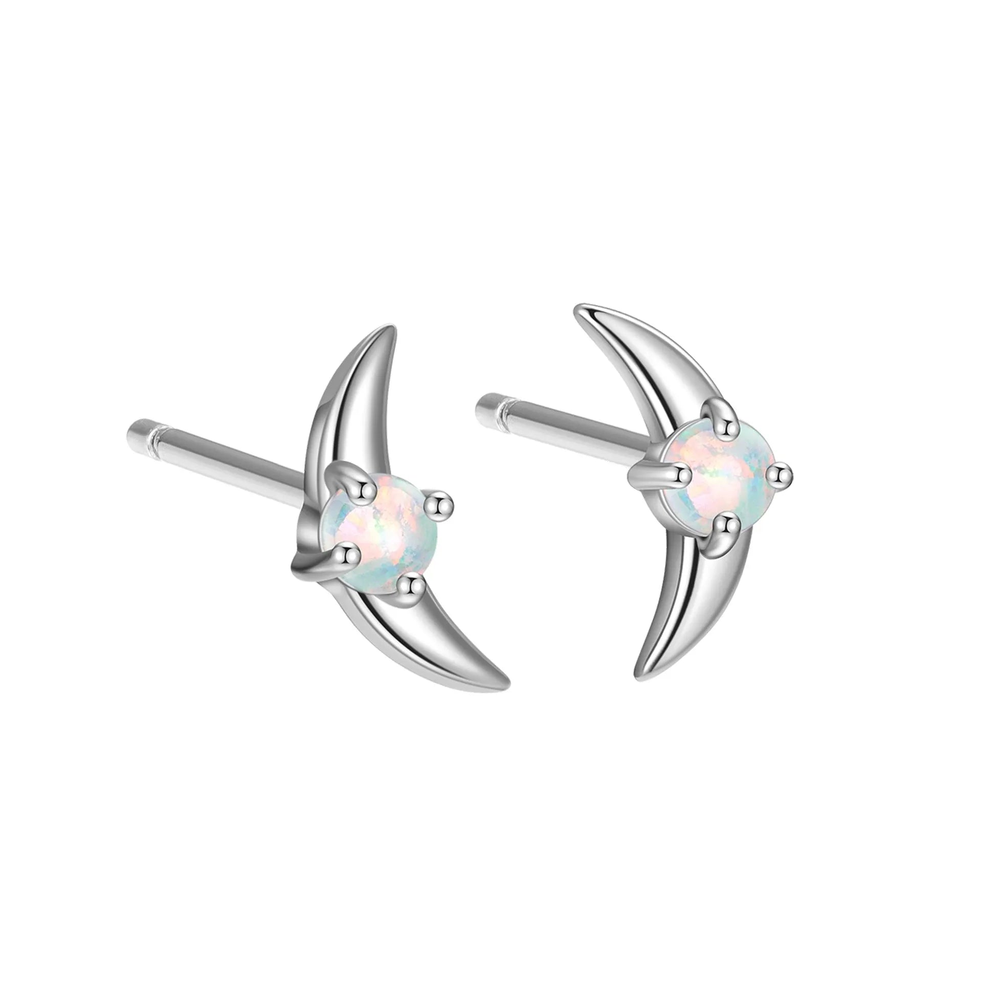 925 sterling silver geometric earrings with electroplated finish and stone accents in gold or platinum tone
