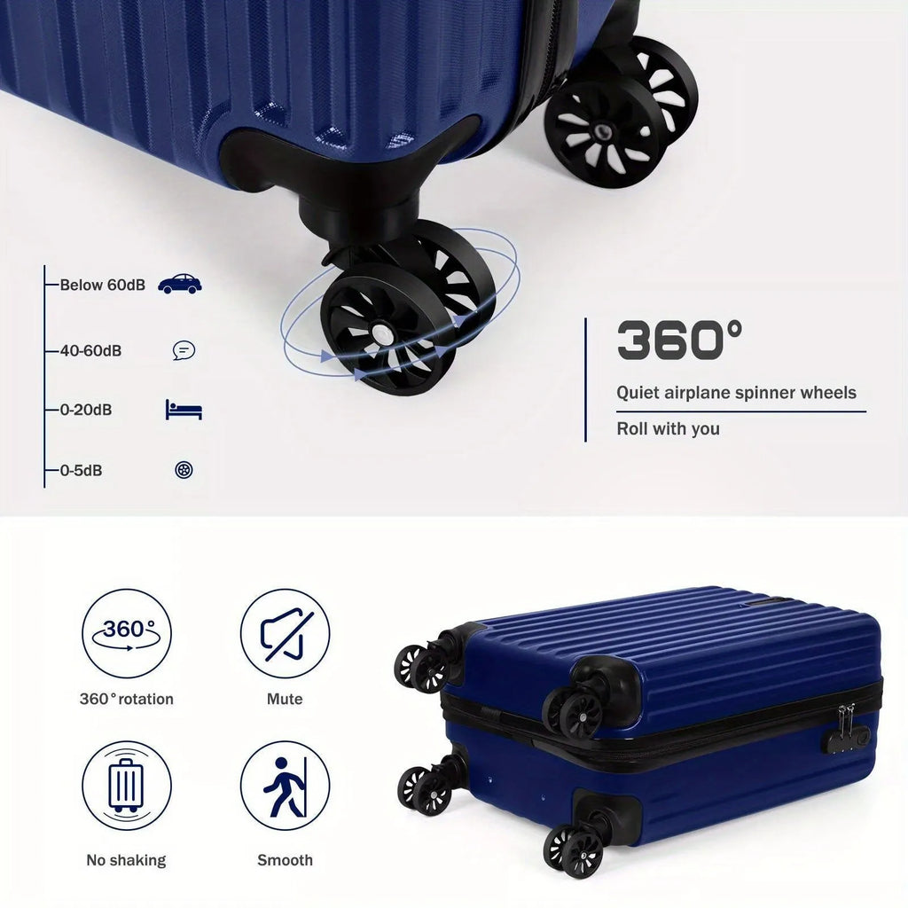 Aluminium alloy luggage and mini box travel set showing 14-inch and 20-inch matching trunks.