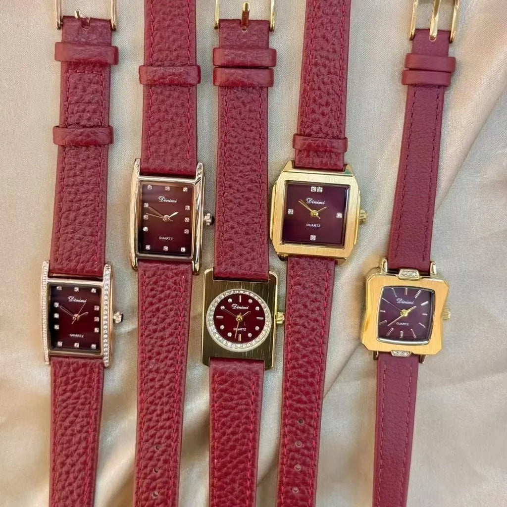 Women's alloy watch with Chinese-style design options like camellia and octagonal patterns, 8mm thick case.