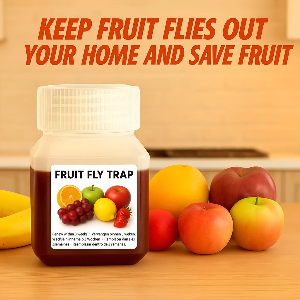 Fruit fly bait liquid bottle for SK003 traps with funnel options