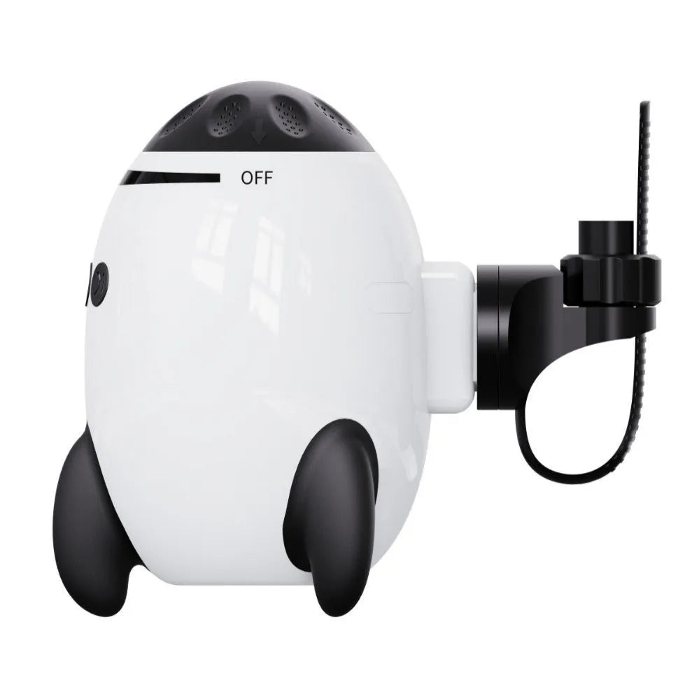 White baby stroller shaking device with Bluetooth and automatic shaking functions