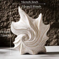 European style ceramic decorative vase with coloured glaze finish in retro creative design
